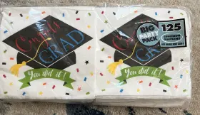 Amscan 013051803674 Congrats Grad Luncheon Napkins. Package Of 125