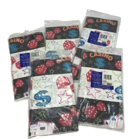 Amscan 048419296591 Lot Of 5 Casino Night Card Suits Jackpot Dice Poker Party Paper Tablecover