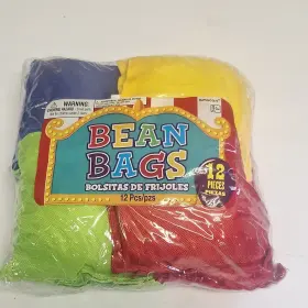 Amscan 048419813576 Pack Of 12 - Bean Bags One Size Multicolor New Sealed Amscan 048419813576 Pack Of 12 - Bean Bags One Size Multicolor New Sealed