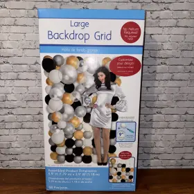 110717 Amscan Balloon Backdrop Grid - Large