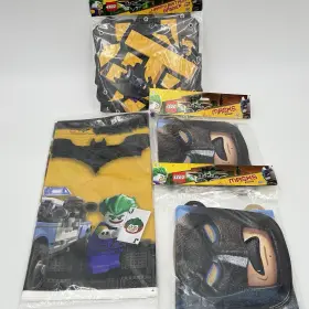 13441 Amscan Lego Batman Party Supplies Package Tablecover Masks Happy Birthday Banner New