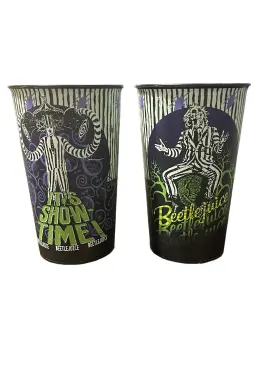 Amscan 192937253205 Beetlejuice Ghost Halloween Party Favor 32 Oz. Plastic Cup Lot Of 2 Amscan 192937253205 Beetlejuice Ghost Halloween Party Favor 32 Oz. Plastic Cup Lot Of 2