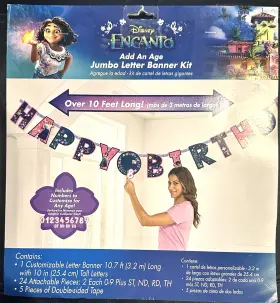 Amscan 192937284476 Disney Encanto Birthday Party Happy Banner New 10.7 Feet Long