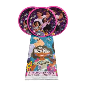 Amscan 192937383568 Disney Encanto Party Set Plates And Tablecover Birthday Decoration Lot