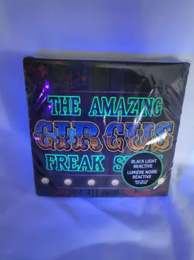 Amscan 192937399361 Creepy Carnival The Amazing Circus Freak Show 6.5 Inch 40 2 Ply Black Light Napkins