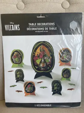 Amscan 192937411674 Disney Villains Halloween Haunted House Party Table Decorating 30pc Kit Set New