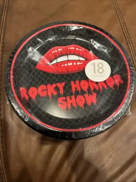 Amscan 192937456095 Rocky Horror Picture Show Paper Party Plates 18ct New 10 Inch Rhps Lips On