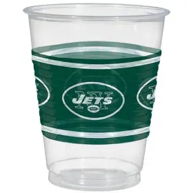 420186 Amscan New York Jets Nfl Pro Football Sports Party 25 Ct. 16 Oz. Plastic Cups