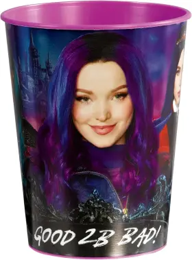 4223590 Amscan Descendants 3 Metallic Plastic Party Favor Cup - 16 Oz. Multi-color Purple