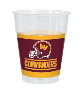 422859 Amscan Washington Commanders Nfl Football Pro Sports Party 25 Ct. 16 Oz. Plastic Cups