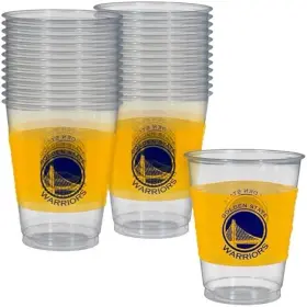 423623 Amscan 50 Golden State Warriors Nba Basketball Sports Banquet Party 16 Oz. Plastic Cups