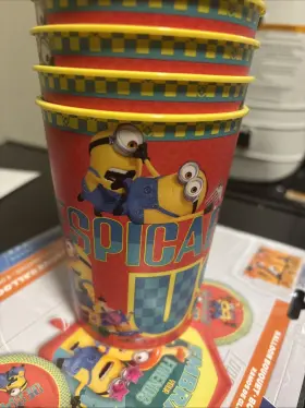 424169 Amscan Despicable Me 4 Minions Movie Kids Birthday Party Favor 16 Oz. Plastic Cup