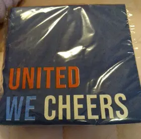 500122 Amscan United We Cheers Blue July 4th Usa Patriotic Theme Party Paper Beverage Napkins