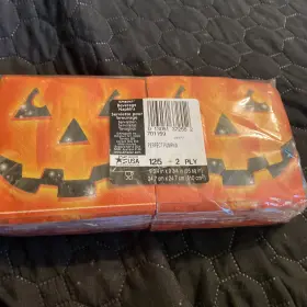 5011591 Amscan Perfect Pumpkin Jack O Lantern Halloween Beverage Napkins 125 In Sealed Pack