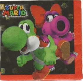 501554 Amscan Multicolor Super Mario Brothers Beverage Napkins - 5 X Inches