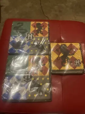 511890 Amscan New Napkins Harry Potter Hogwarts School Wizard Kids Birthday Party