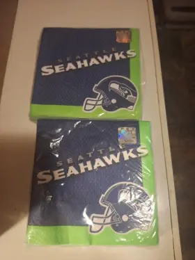 512351 Amscan Seattle Seahawks Nfl Football Sports Banquet Party Paper Luncheon Napkins 36 Ct