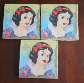 512381 Amscan 48 Disney Princess Classic Cartoon Birthday Party Luncheon Napkins Snow White