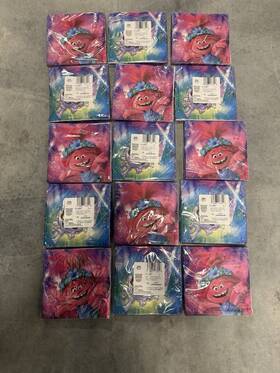 Amscan 512567 Trolls Poppy 2 Ply Biodegradable Napkins 16 Pack Party Lot Of 15 Packs
