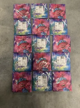 512567 Amscan Trolls Poppy 2 Ply Biodegradable Napkins 16 Pack Party Lot Of 15 Packs