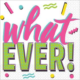 Amscan 512745 Awesome Party 80s Decades Totally Retro Theme Paper Luncheon Napkins