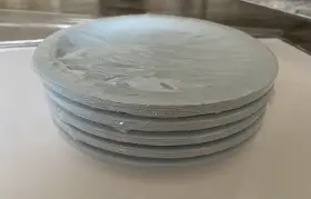 55000.221 Amscan Light Blue 100 Ct Paper Plates 9-in Water Based Ink Party Supplies