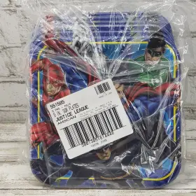 551585 Amscan Justice League Plates By Birthday Party Supplies 8 Per Package X6 New