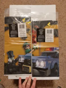 571709 Amscan Lego Batman Table Cover 54 Inch X 96 By Birthday Party Brand New Lot Of 2