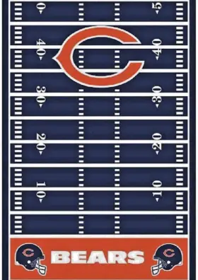 572329 Amscan Chicago Bears Football Sports Party Decoration Plastic Table Cloth Cover 54 Inch X96