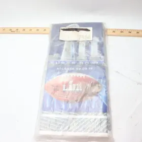 572777 Amscan 6-pk Party Rectangle Plastic Table Cover Super Bowl Liii 2019