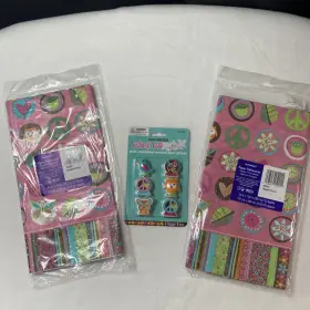 579473 Amscan Hippie Chick Peace Owl Pink Tablecover Candles Birthday Party Decoration Lot