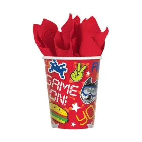 581977 Amscan Epic Party 9oz Paper Cups 8-pack
