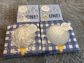 703154 Amscan Golf Hole In One Dinner And Beverage Napkins Paper Decorations 160 Total New