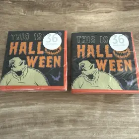 713095 Amscan 2-pack Disney Nightmare Before Christmas This Is Halloween Paper Luncheon Napkin