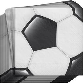 Amscan 713343 Corner Kick Soccer Birthday Sports Banquet Party 40 Ct. Paper Luncheon Napkins