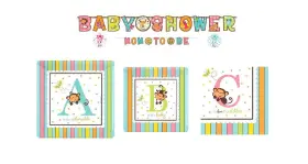 Amscan 806810946510 Zoo Animal Themed Baby Shower Bundle Of Plates Napkins And Decorations