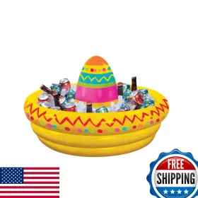 B07c2yd5sq Amscan Sombrero Inflatable Cooler - 16 1/2 X 33 4/5 1 Pc