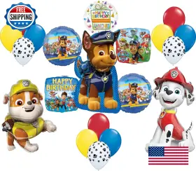 B0cgh766sj Anagram Paw Pups Chase Rubble And Marshall On Patrol Birthday Party Supplies Bal