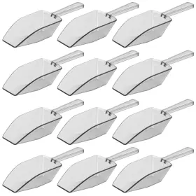 5532a-12pc Anapoliz Clear Plastic Acrylic Scoops 12 Pcs 6.5 Inch Medium Kitchen Scoop Wedding Des