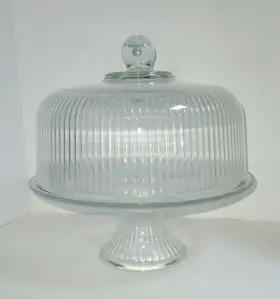 Anchor Hocking 781147939483 Cake Dome/punch Bowl Set With Stand-monaco Crystal Box