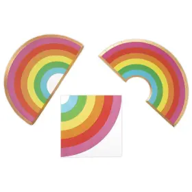 Andaz Press 191328274959 Rainbow Party Plates And Napkins Set For 50 Guests Decorations Kit