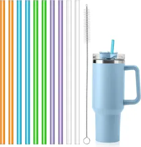Acanss0101 Anpro Replacement Straws Compatible With 12.04 Inch 0.4 10 Pack