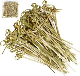 Antetok 744759109248 200 Pcs Cocktail Picks 4.7 Inch Toothpicks For Appetizers Natural Bamboo M