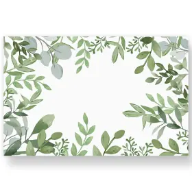 A1360 Anydesign 50 Pack Greenery Paper Place Mats Watercolor Green Large