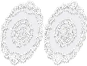 614972 Aozuo 1 2ntrqdtlm 2 Pack Retro Lace Placemats French Crochet White
