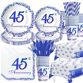 Apowbls Aws000536 45th Anniversary Decorations Tableware - Blue Sapphire