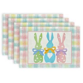 Arkeny Ap255-18 Easter Placemats 12x18 Inches Set Of 4 - 12 Inch X18 Pink