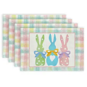 Ap255-18 Arkeny Easter Placemats 12x18 Inches Set Of 4 - 12 Inch X18 Pink