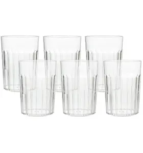 11605 Arrow Home Products 10 Oz Clear Plastic Tumblers Set Of 6 - Fl