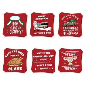 Cvnps601 Arsemica Funny Christmas Cocktail Napkins 120 Pack Holiday Disposable Beverage Paper